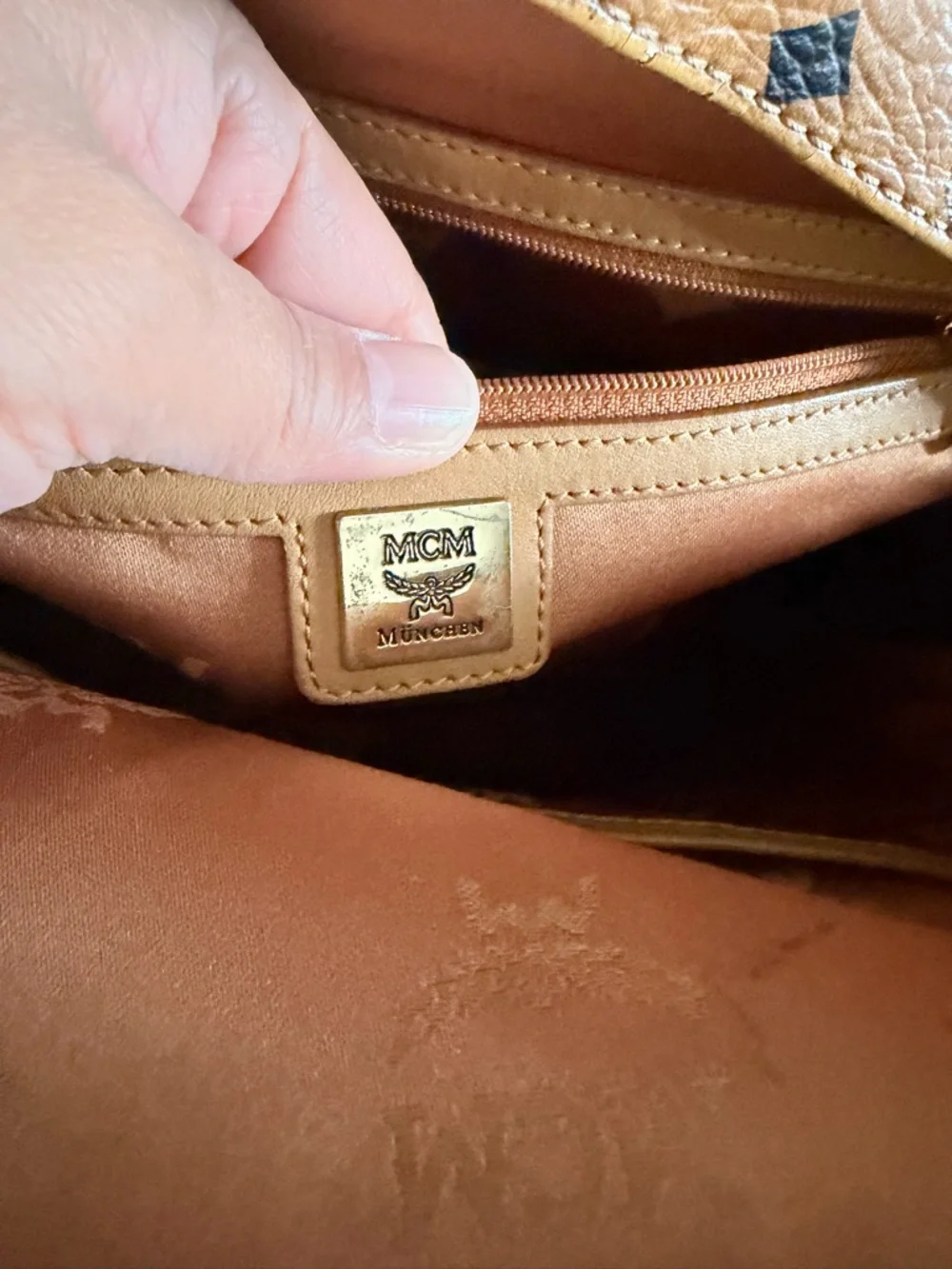 Authentic MCM Cognac Backpack - Picture 3 of 13